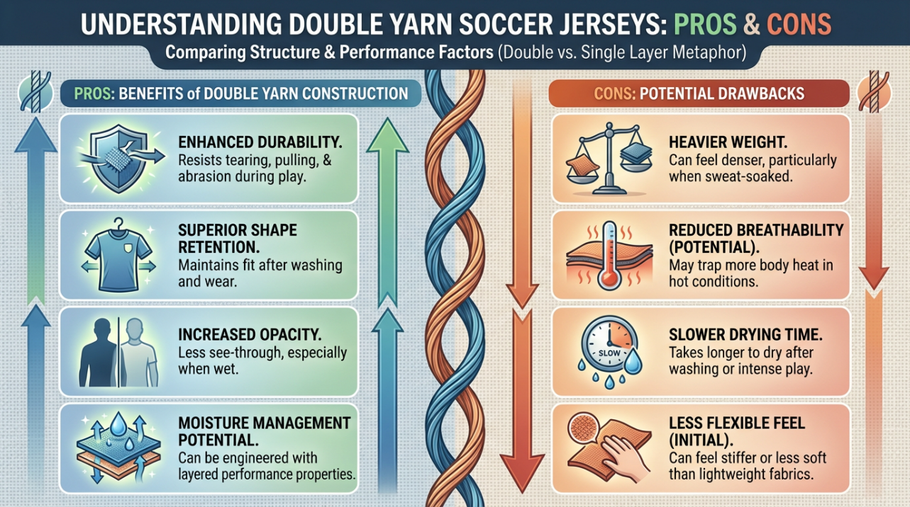 Performance benefits of double yarn construction