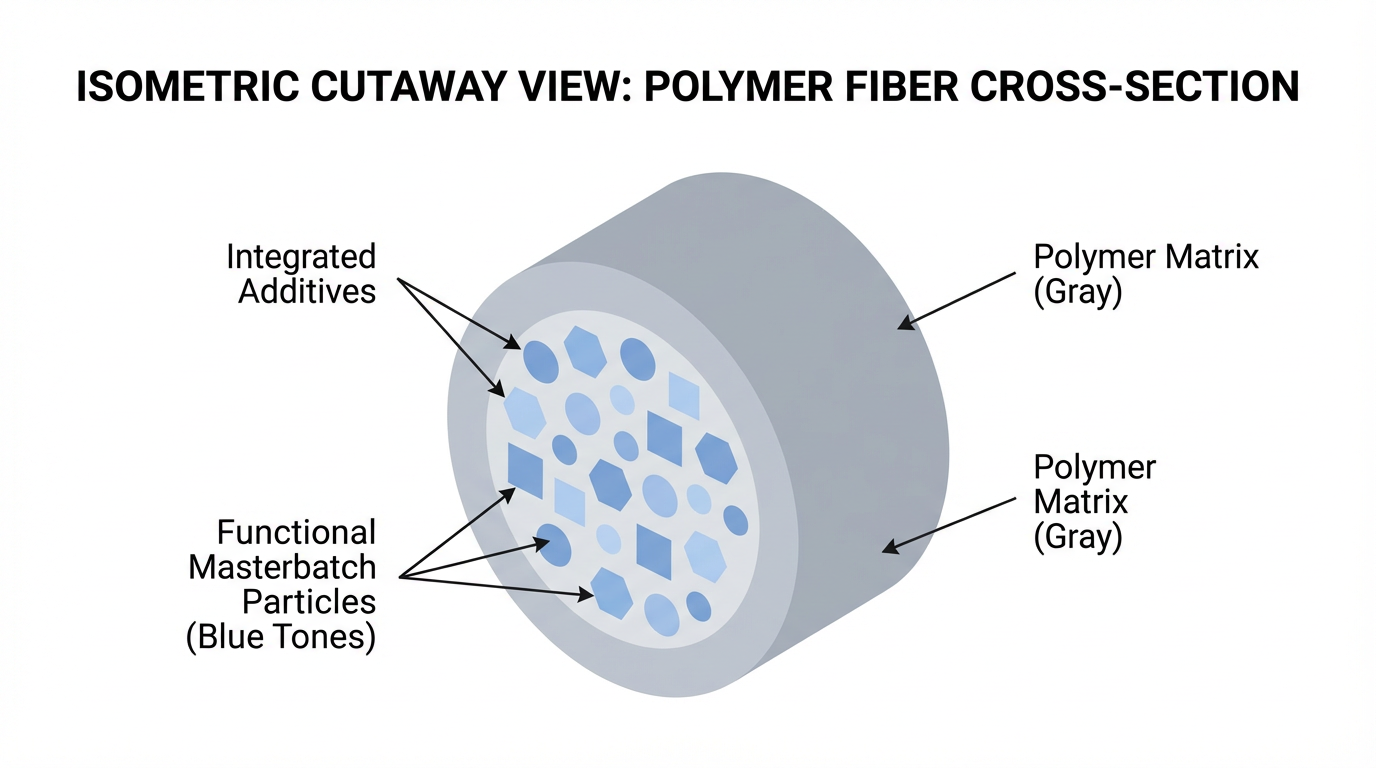 Textile masterbatch additives and hand-feel properties