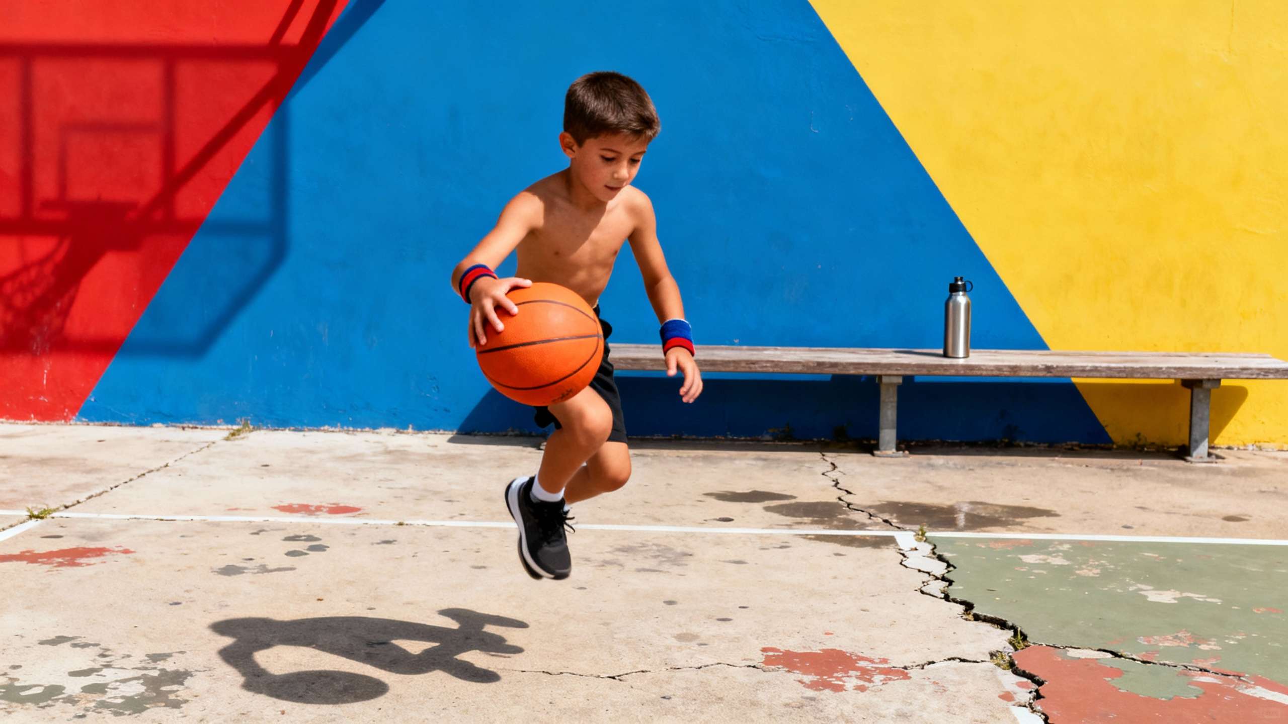 Anti-tear reinforcement in kids basketball apparel