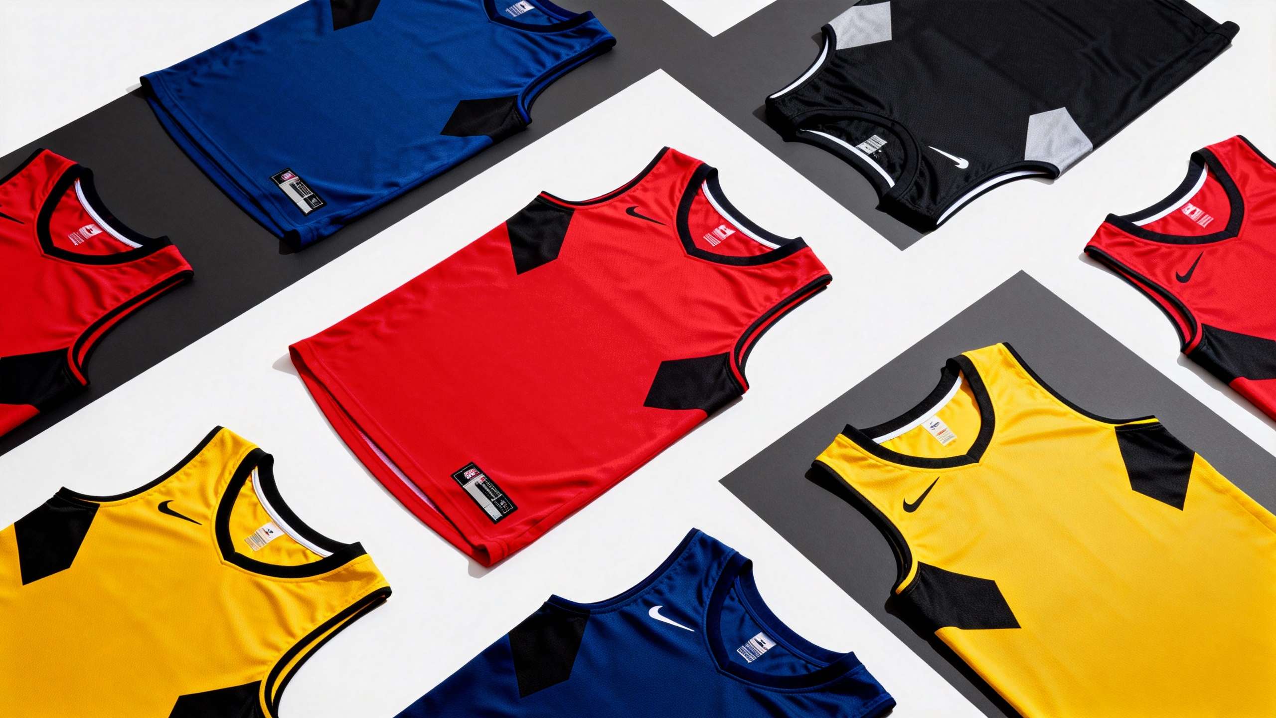 Custom asymmetrical basketball jersey styles