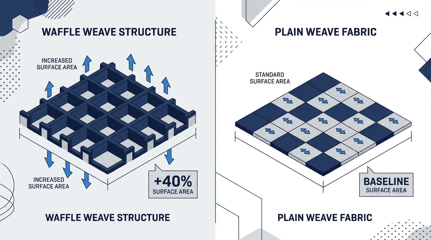 high absorbency waffle weave towel