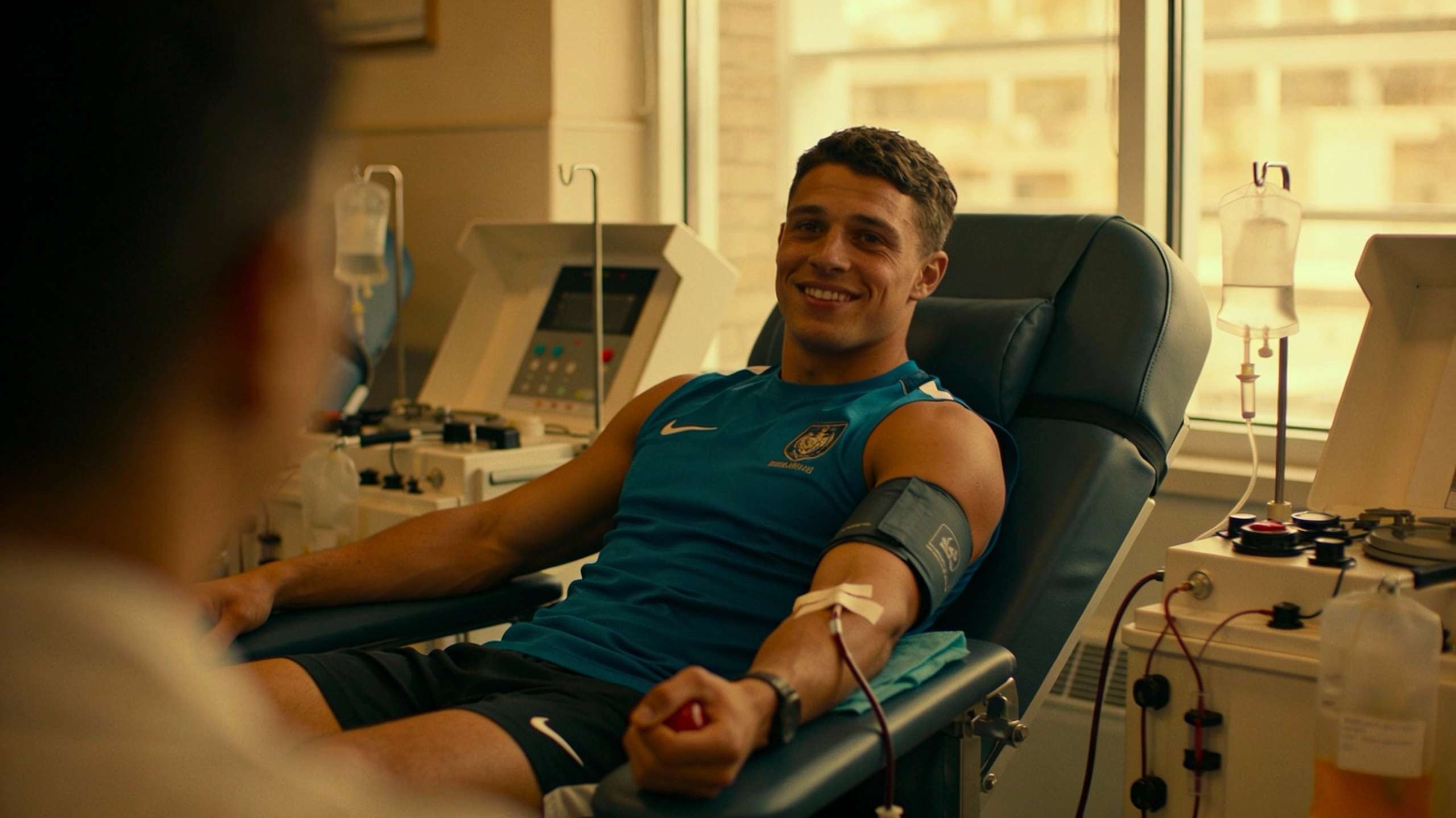 Blood type printing on professional soccer uniforms