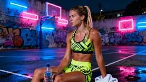 Creating Neon Light Patterns for Club Sportswear Style