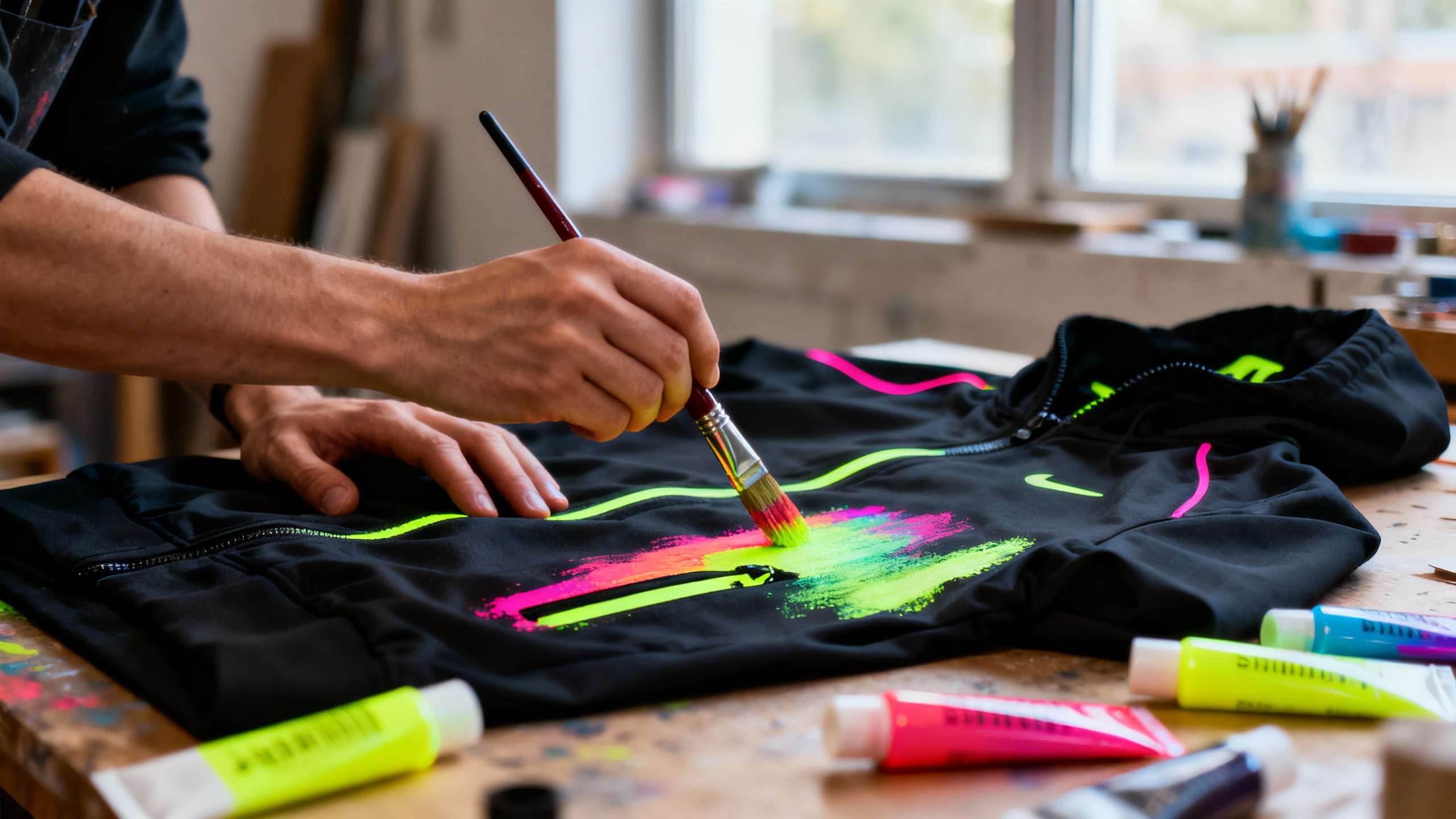 Blacklight fashion design techniques