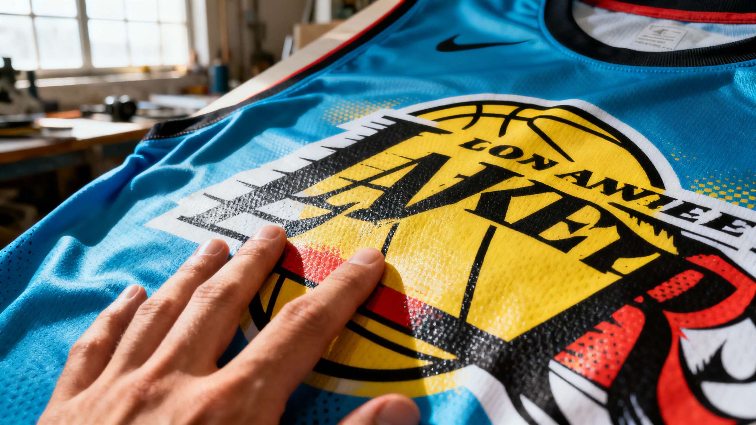 Youth sports team branding using pop art aesthetics