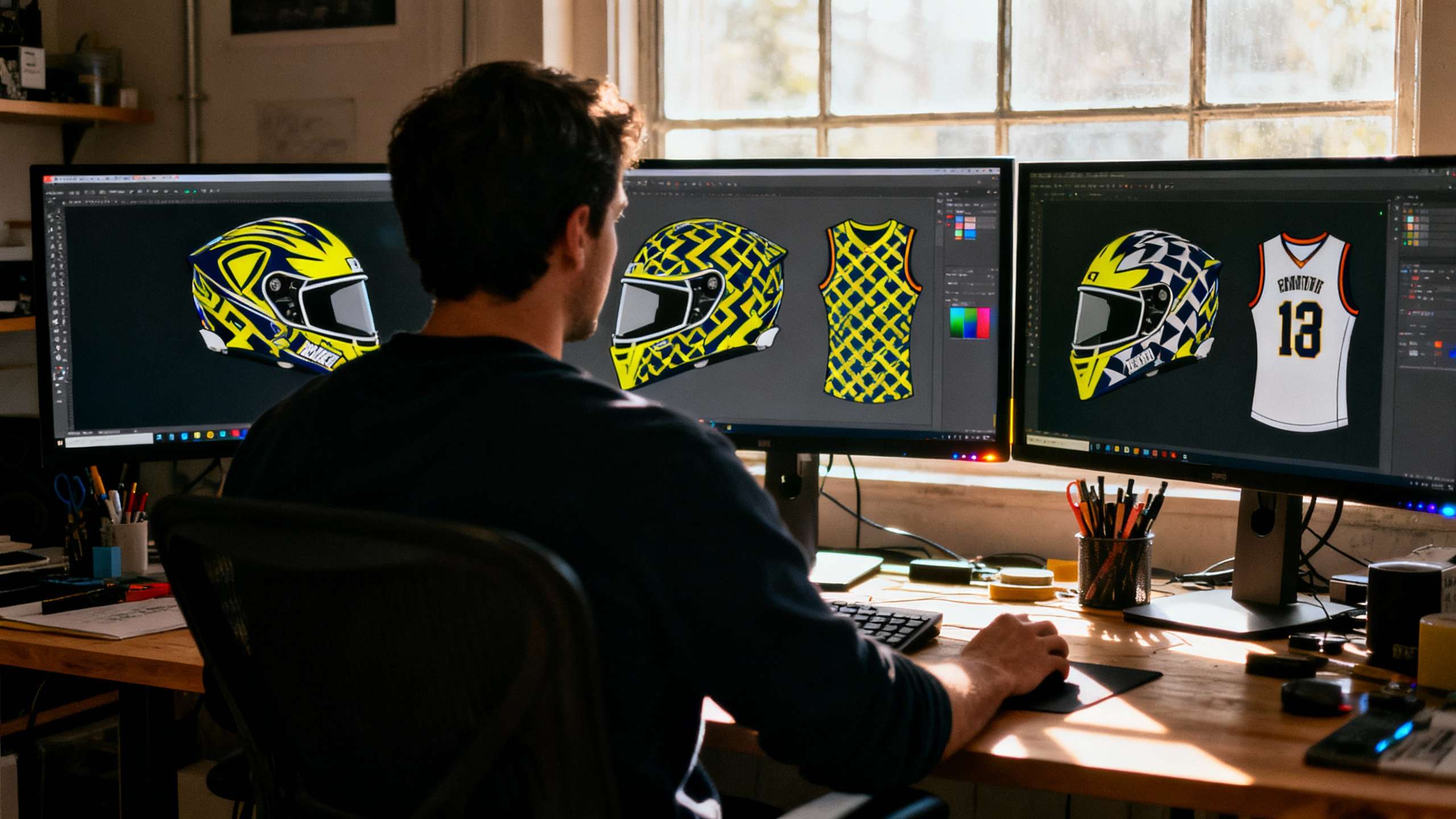 Futuristic technology in modern creative design