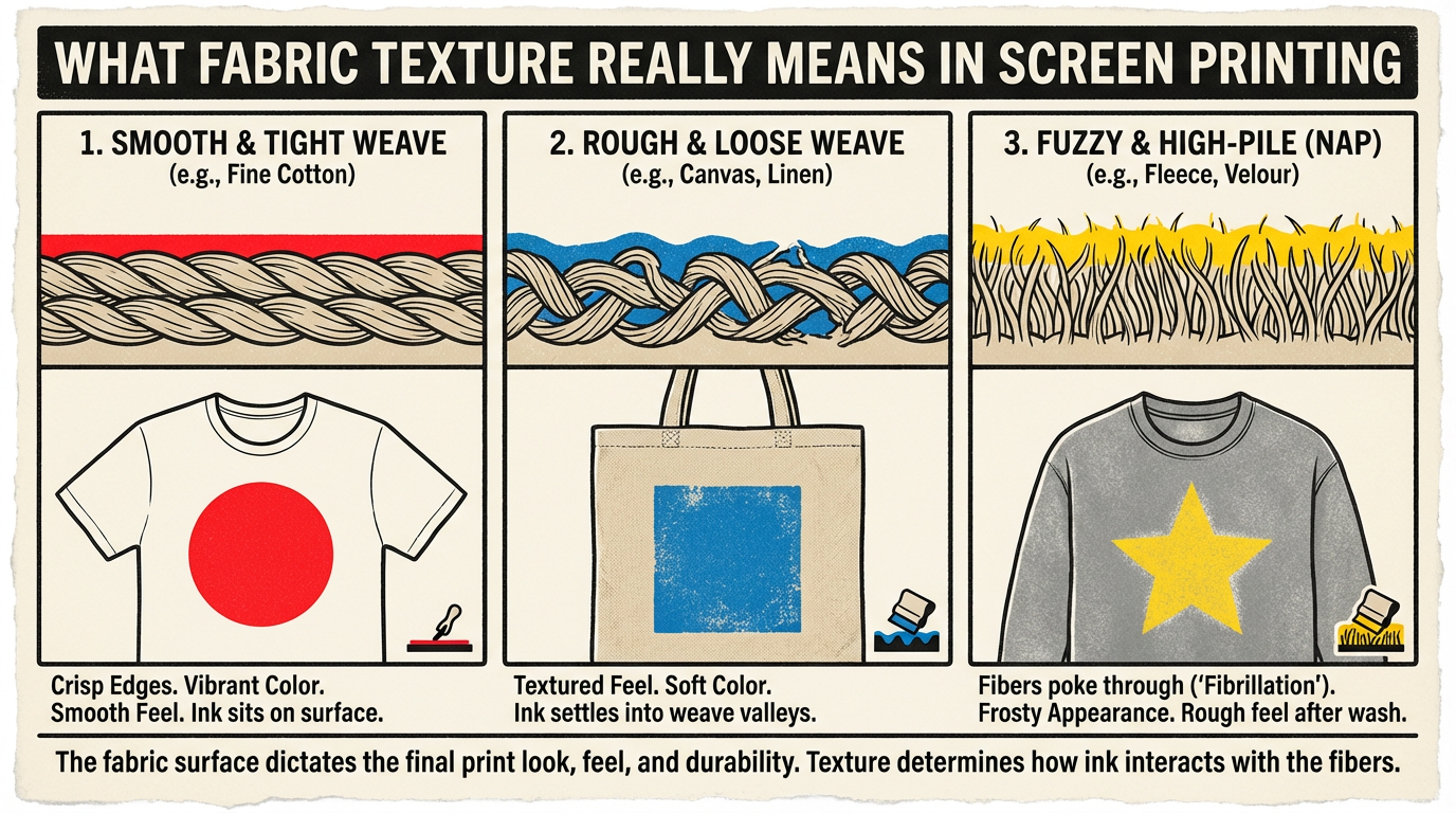 Screen printing on performance gear guide