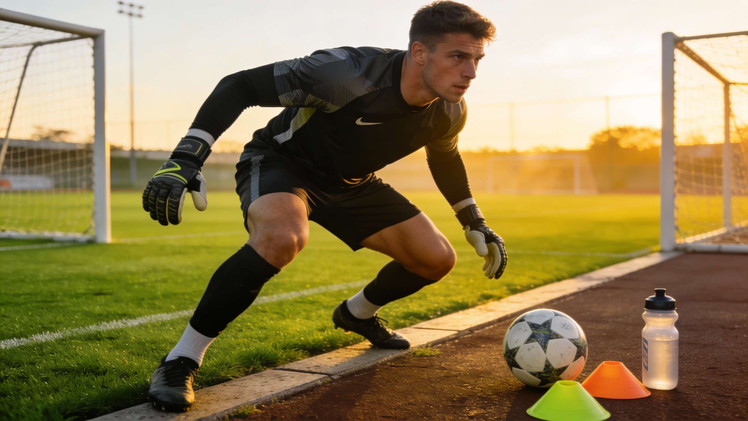 Goalkeeper training suit design for agility