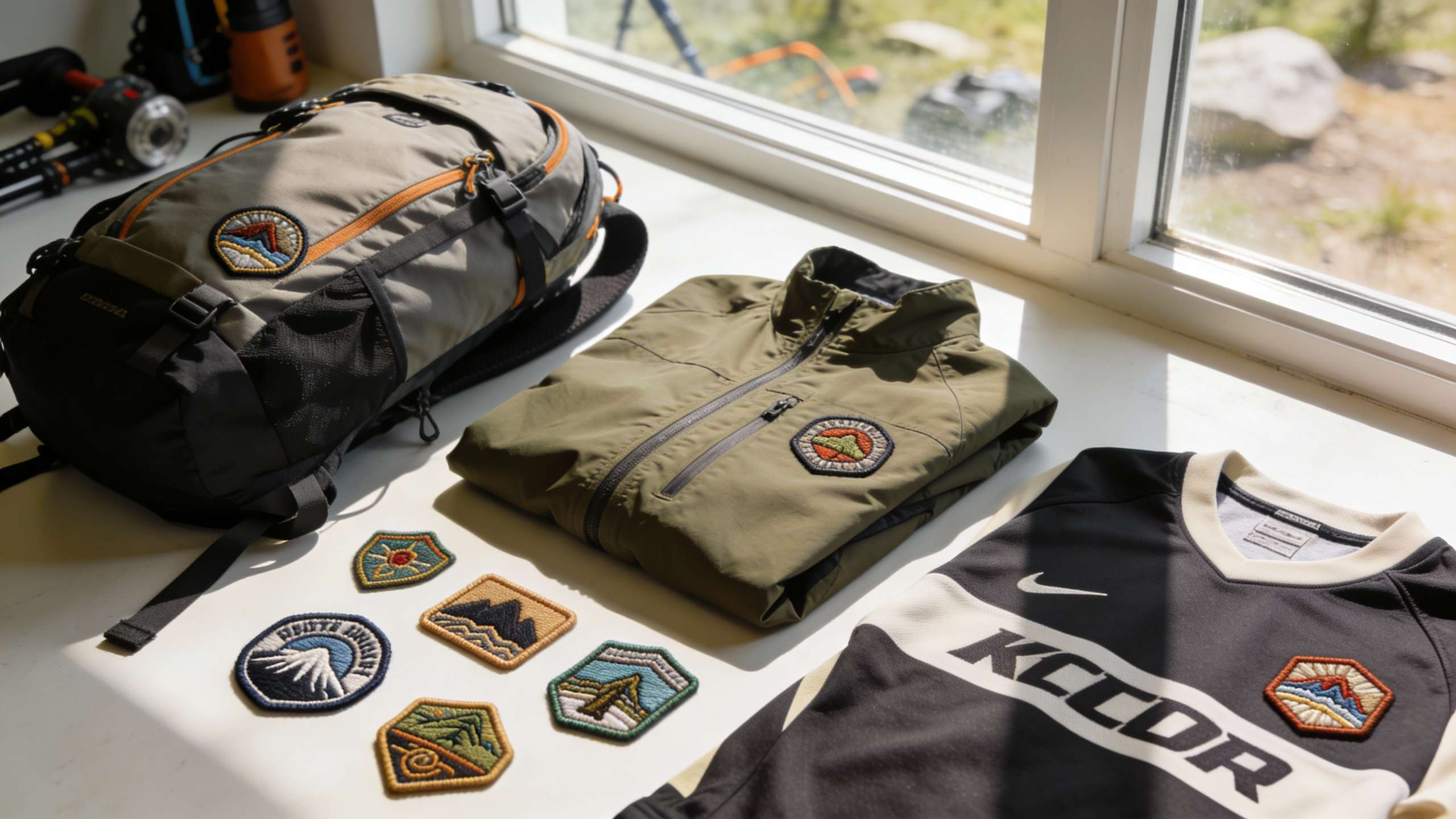Hand embroidered badges vs printed logos comparison