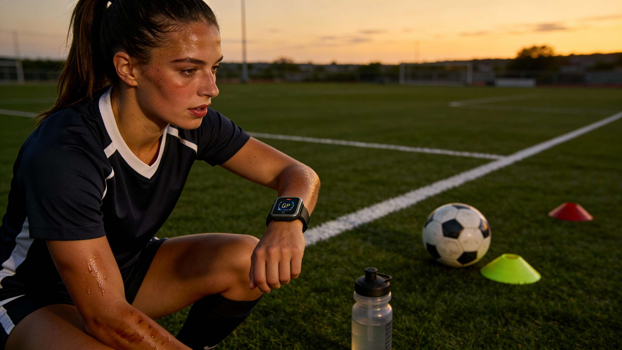 Wireless support technology in women's soccer jerseys